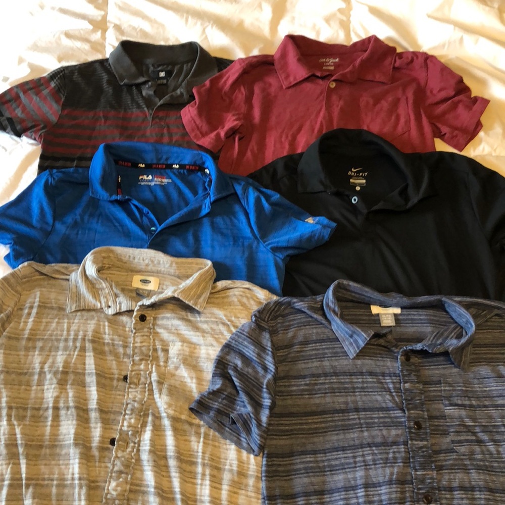 Lot of boys polo shirts